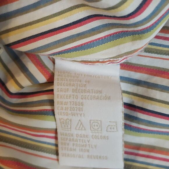 Tommy Hilfiger Women's Long Sleeve Blouse Size XL Multi -Colored - Picture 7 of 10